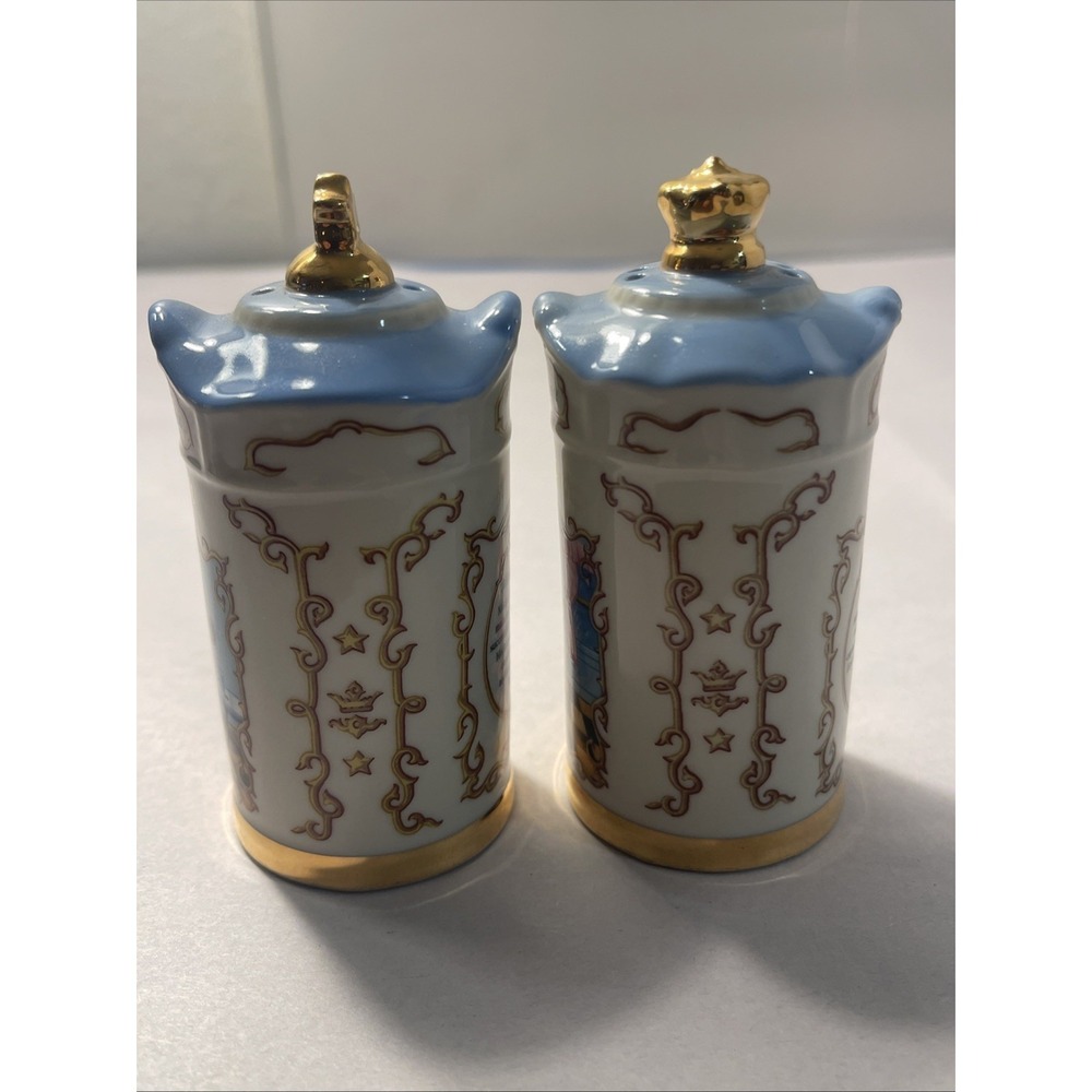 Disney Spice Jar Collection Mickey Salt & Minnie Pepper Jar 1997 Lenox Porcelain - Picture 4 of 13